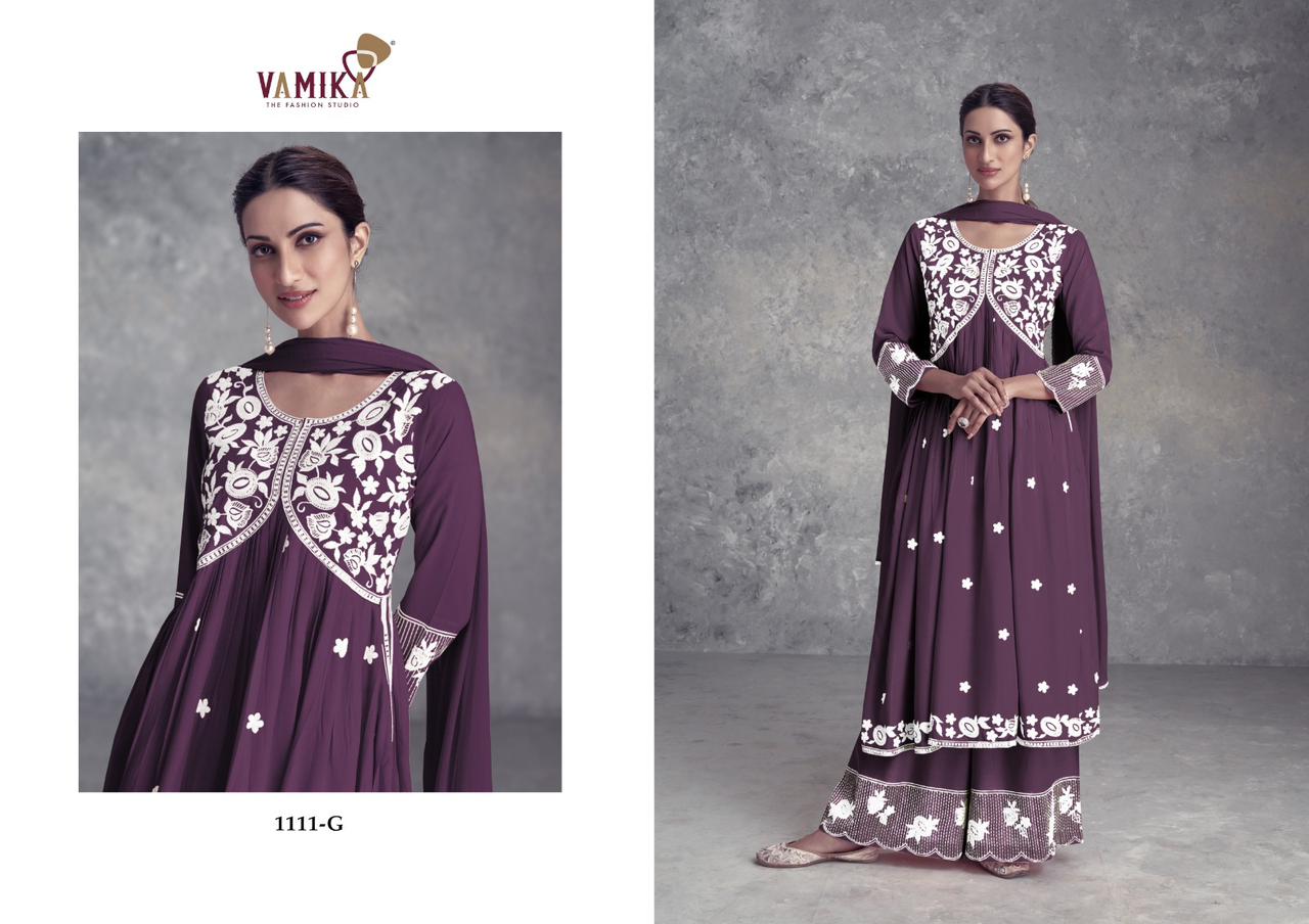 Aadhira Vol 9 Dark List By Vamika Kurti Bottom With Dupatta Wholesale Market In Surat With Price
